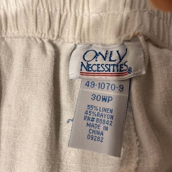 O womens Only Necessities casual solid white plus size capris 30WP - Picture 3 of 3